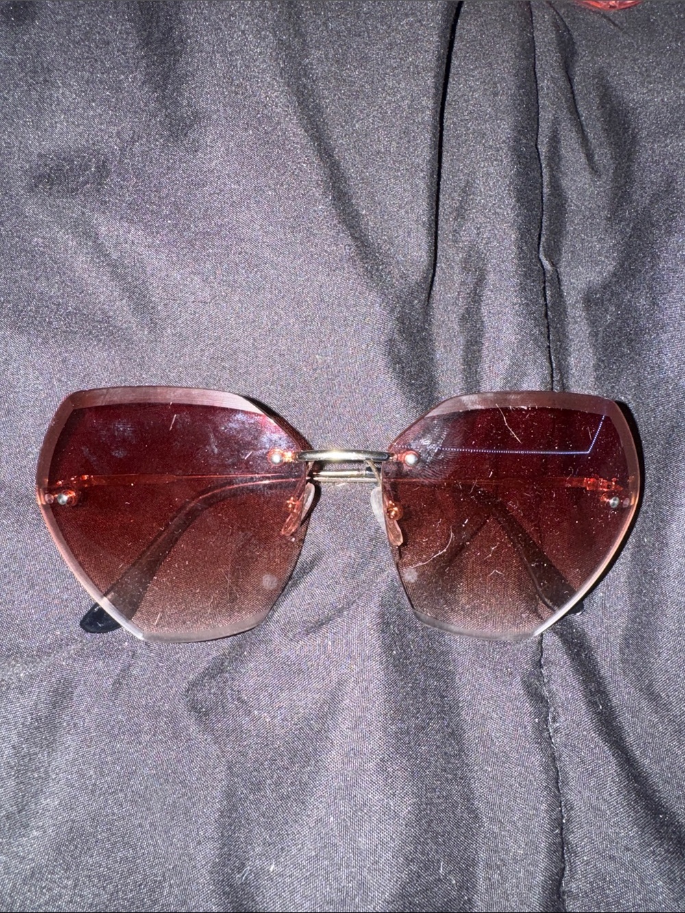 Women's Oversized Gradient Brown Sunglasses